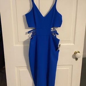 NWT Express cobalt bodycon dress